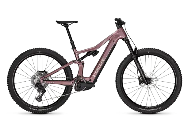 Focus JAM 8 800Wh celoodpružené elektrokolo Mauve / Darkmauve
