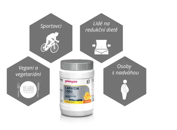 Sponser Carnitin 1000 Mineraldrink minerální nápoj 400 g