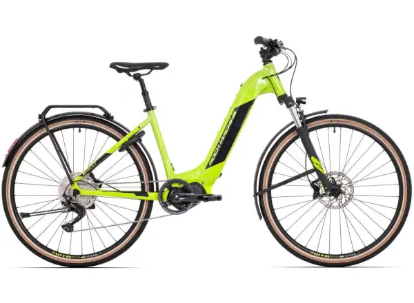 Rock Machine Crossride INT e500 Touring elektrokolo Gloss Radioactive Yellow / Black