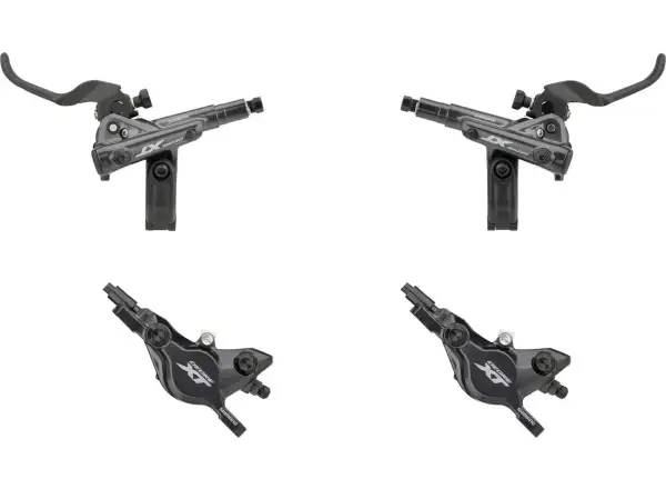 Shimano XT BR-M8100 + BL-M8100 kotoučová brzda sada přední + zadní, polymer, J-kit