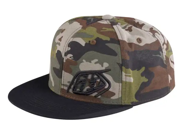 Troy Lee Designs Slice Snapback kšiltovka Camo Green/Black