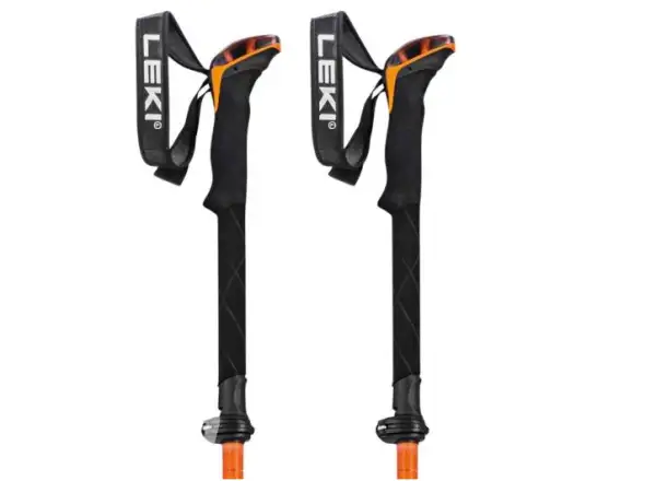 Leki Sherpa FX Carbon Strong trekové hole Orange/Denim blue vel. 120 - 140 cm