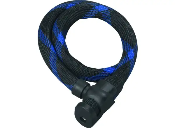 Abus Ivera Steel-O-Flex 7200/110 + RBU zámek s držákem černá/modrá