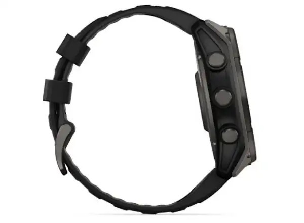 Garmin fenix 8 - 51 mm Solar Sapphire chytré hodinky Carbon DLC Titanium Black/Pebble Gray