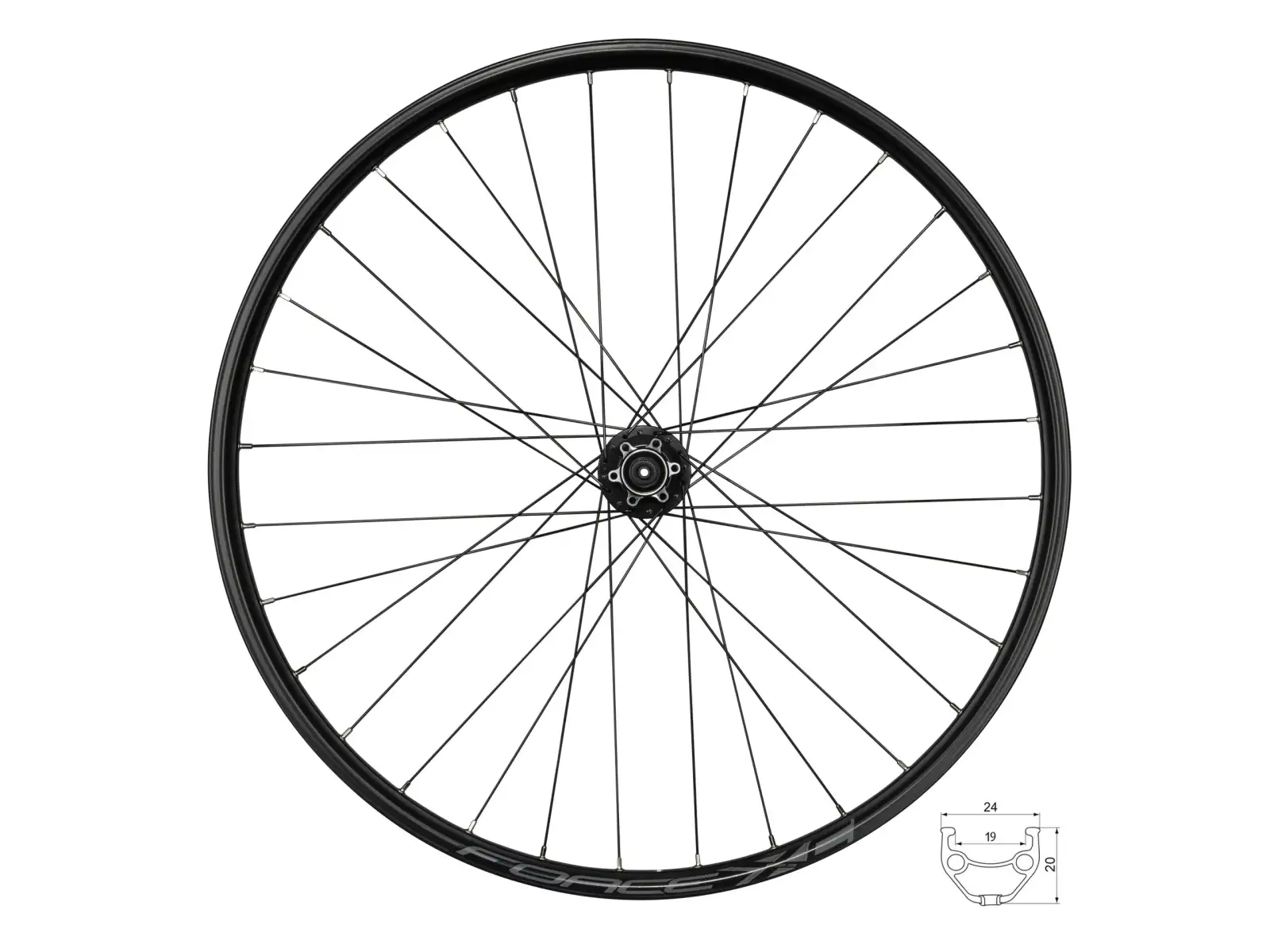 Force XC Disc 29 zadní vypletené kolo náboj Force F804343