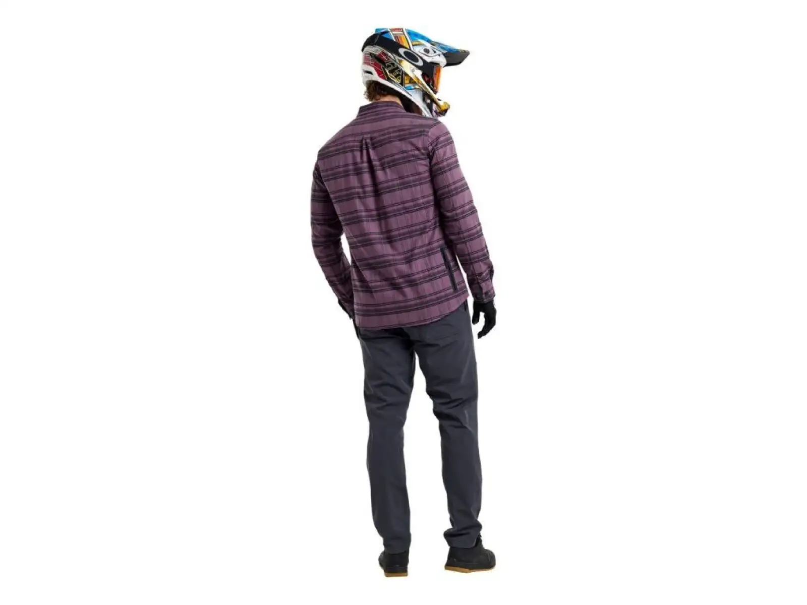 Troy Lee Designs Grind Flannel pánská košile Plaid Deep Purple