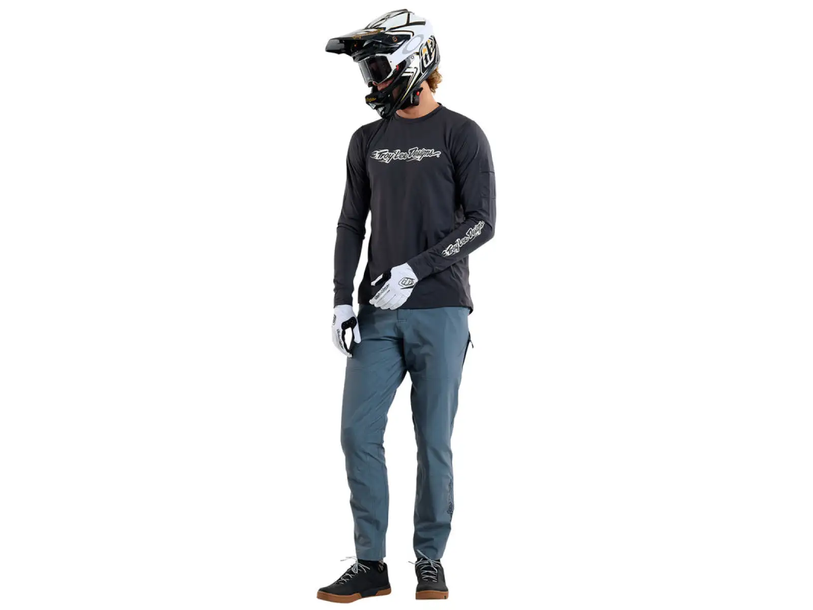Troy Lee Designs Ruckus Long Travel pánské kalhoty Mono Steel Blue