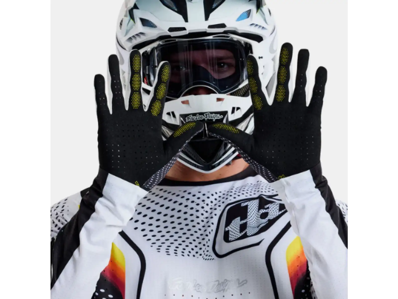 Troy Lee Designs Air Optic rukavice White/Black