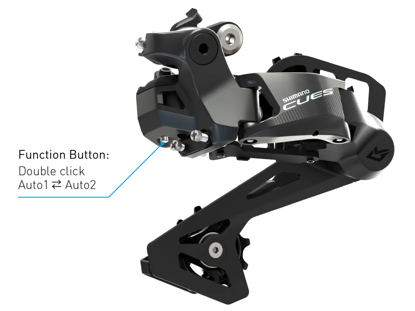 Shimano CUES RD-U6050 GS Di2 10sp. přehazovačka