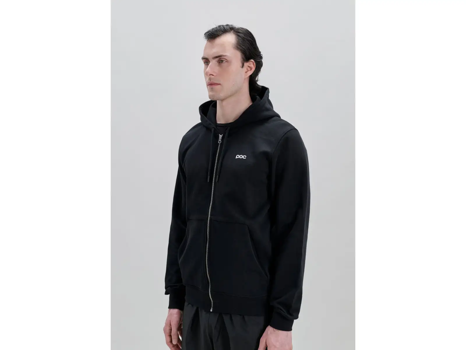 POC Zip Hoodie mikina na zip s kapucí Uranium Black