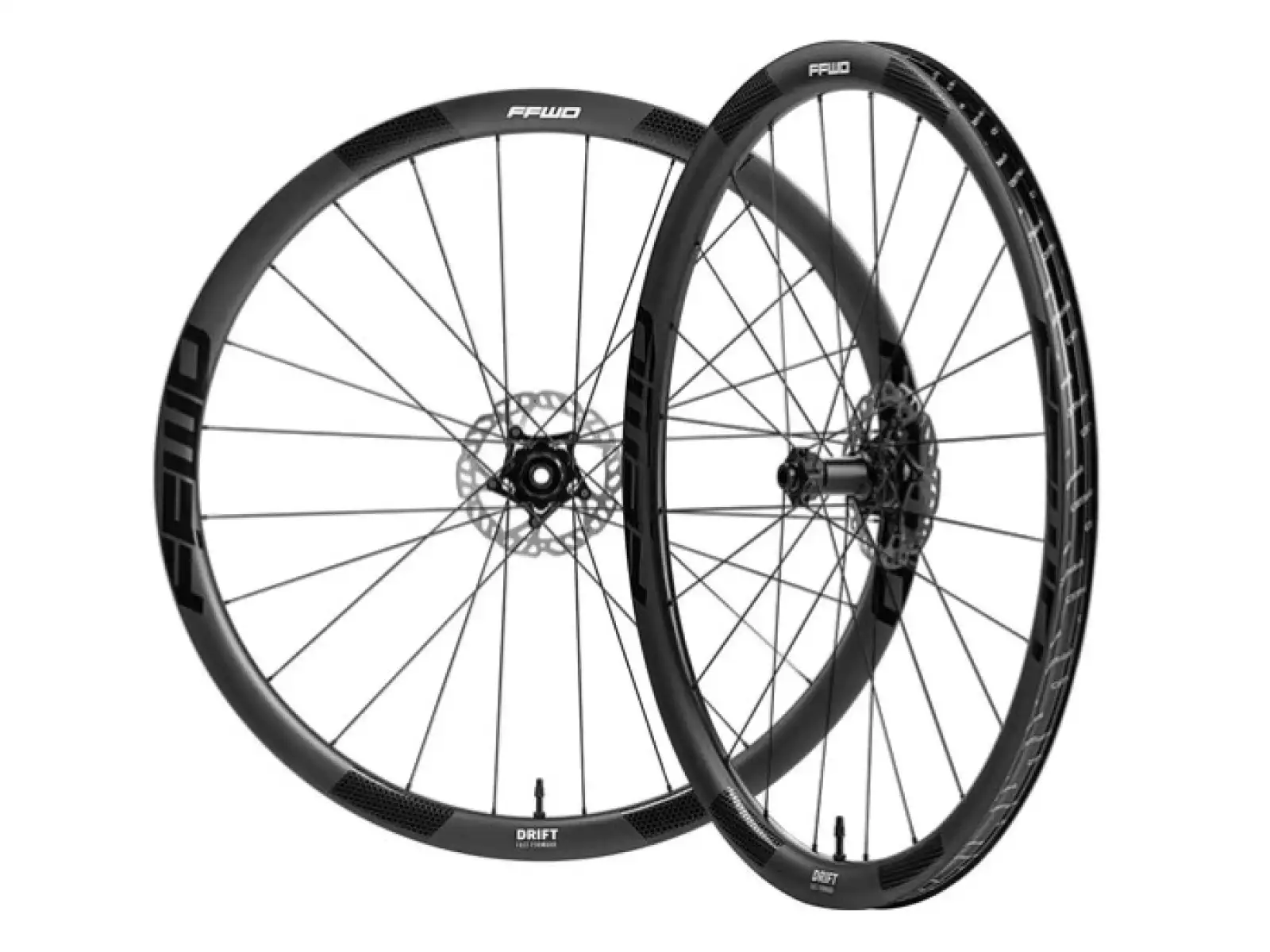 FFWD Drift SE gravel vypletená kola DT350 2:1 MattBlack ořech Shimano HG11 / Sram XDR