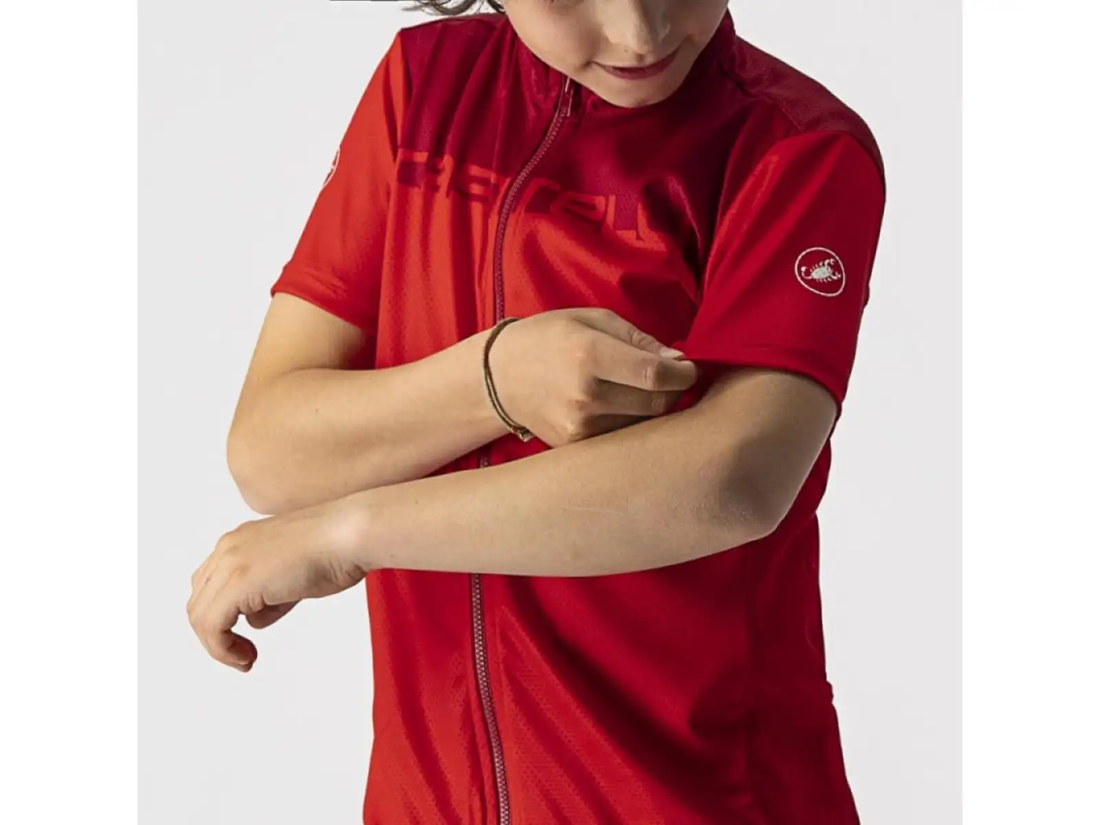 Castelli Neo Prologo dětský dres krátký rukáv červená