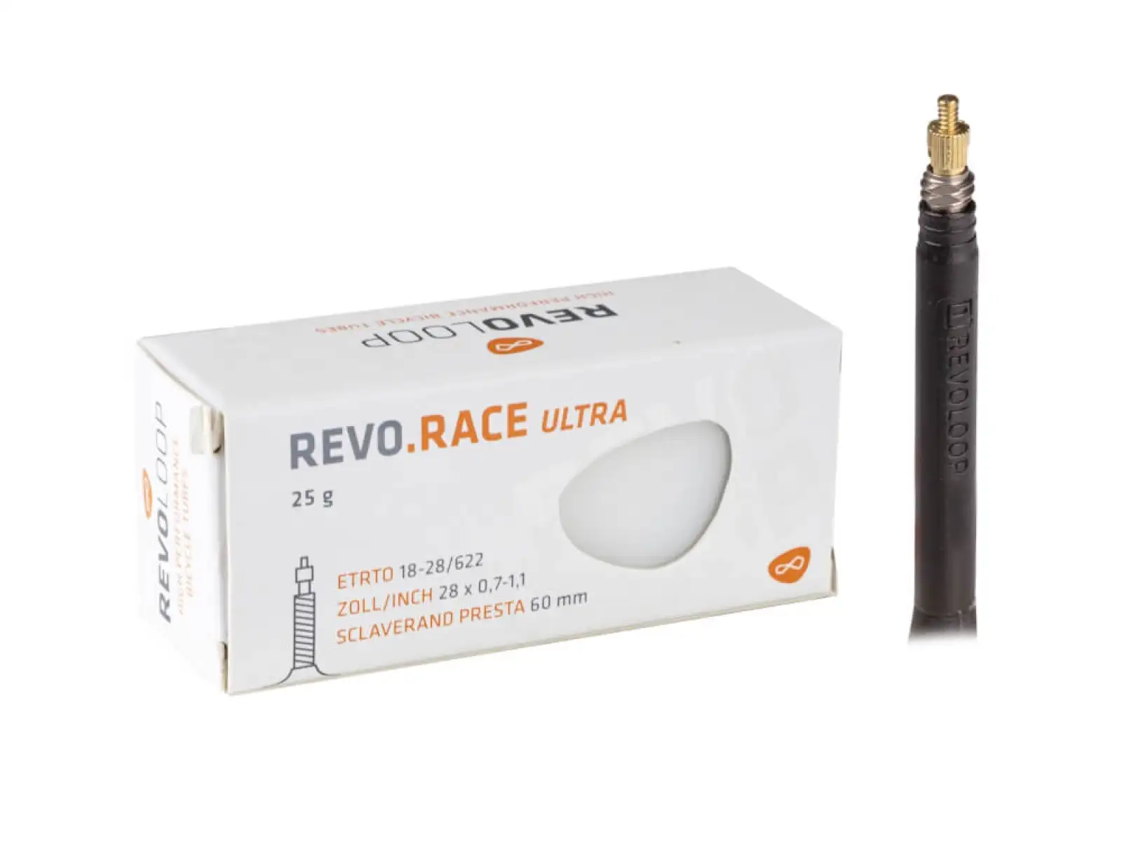 Revoloop Race Ultra silniční duše 18/28-622 FV60 gal. ventil