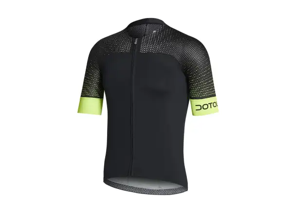 Dotout Hybrid pánský dres krátký rukáv černá/fluo žlutá