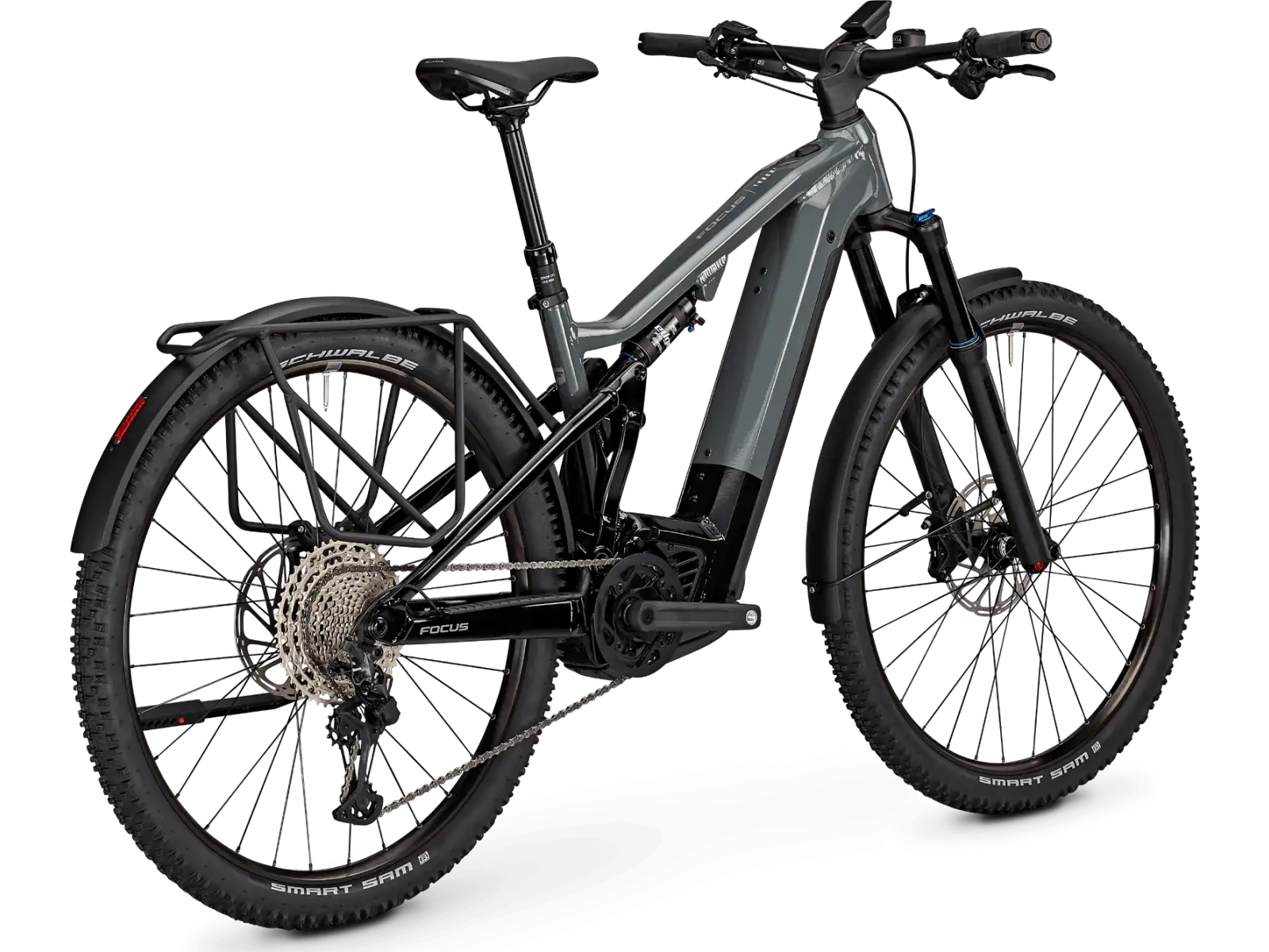 Focus Thron2 6.8 EQP DI 625Wh celoodpružené elektrokolo Slategrey/Magicblack
