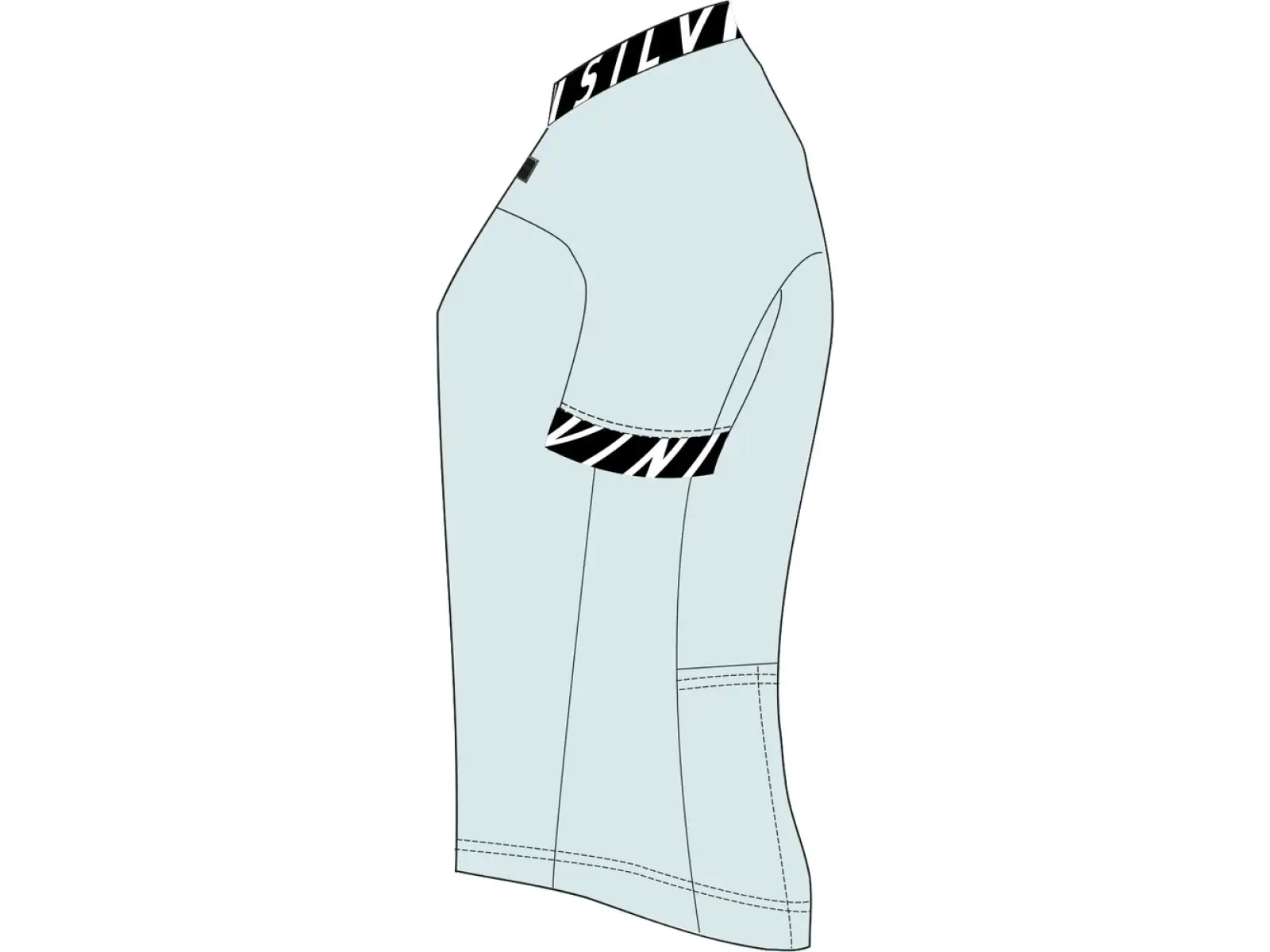 Silvini Stelvio pánský dres krátký rukáv black/light blue