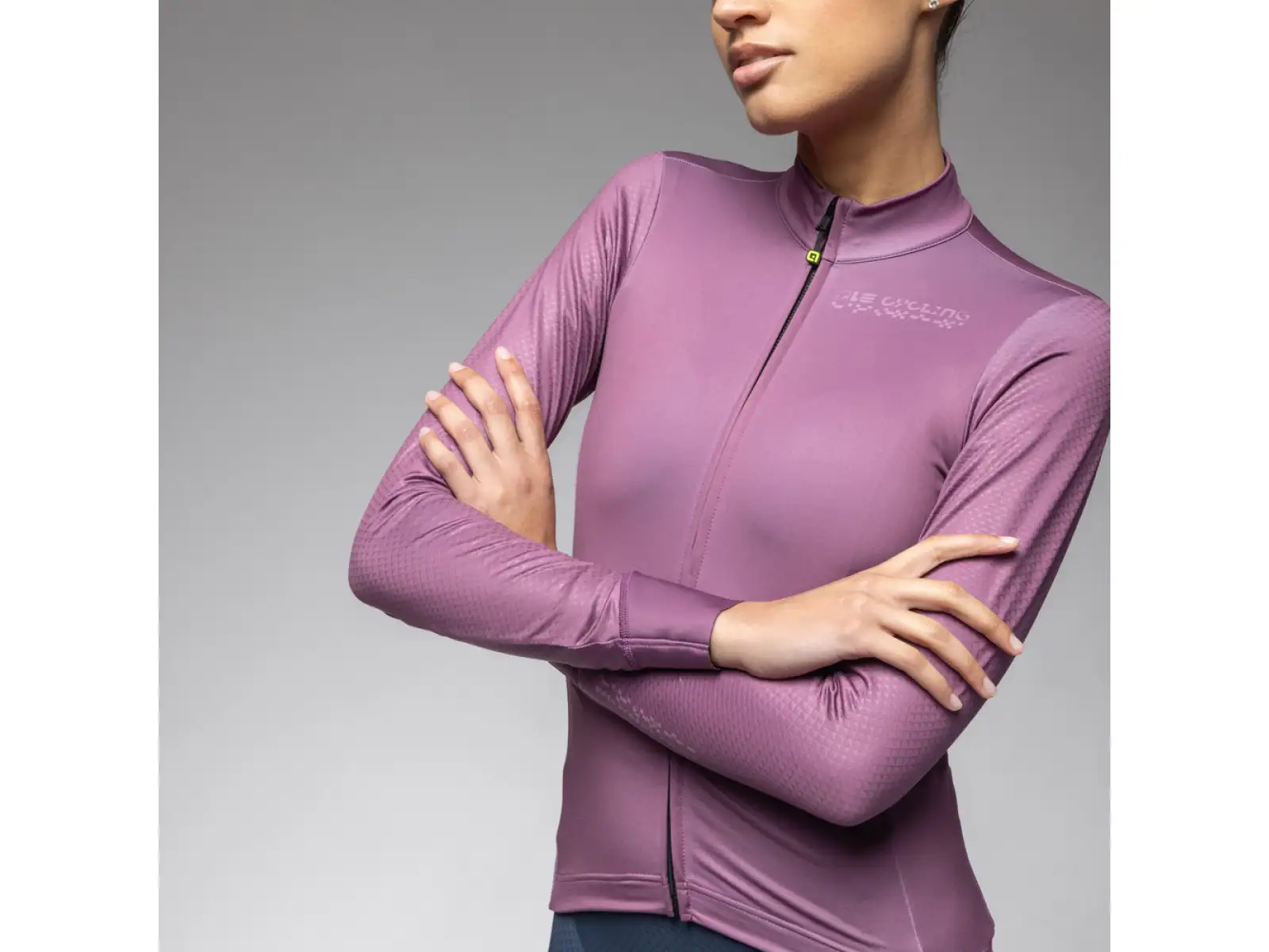 Alé PR-E Follow Me dámský zateplený dres dlouhý rukáv Mauve