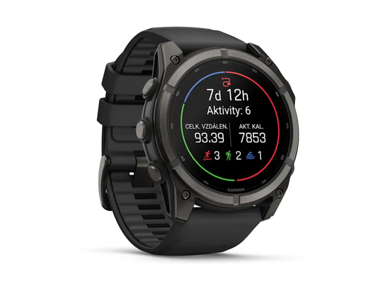 Garmin Fénix 9–51 mm chytré hodinky Carbon gray DLC Titanium/Black