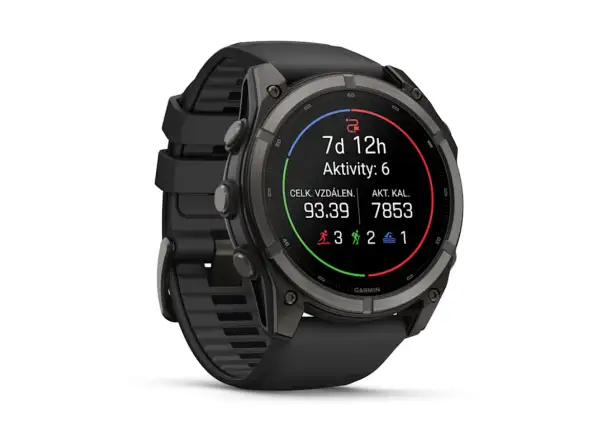 Garmin Fénix 9–51 mm chytré hodinky Carbon gray DLC Titanium/Black
