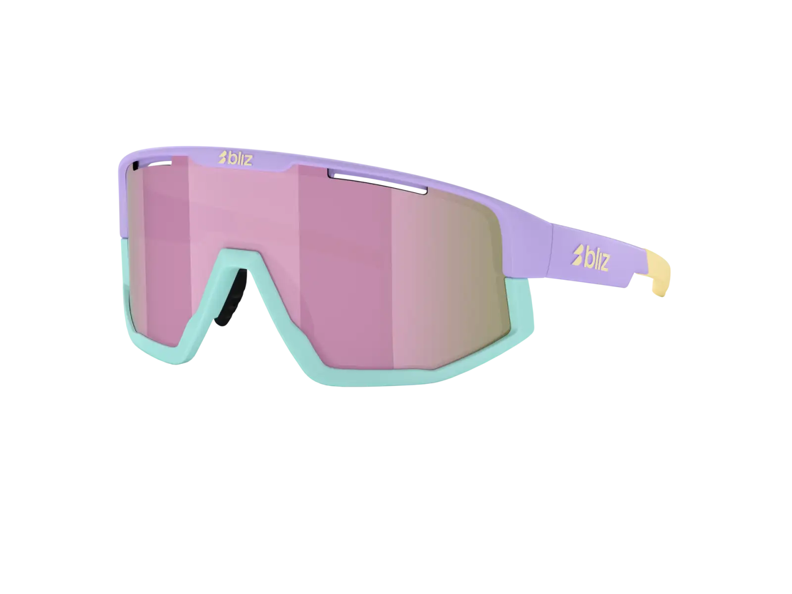 Bliz Fusion Small sluneční brýle Matt Pastel Purple/Brown&Rose Mirror