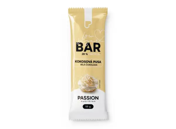 Passion Bar Kokosová pusa s bílou čokoládou 55 g