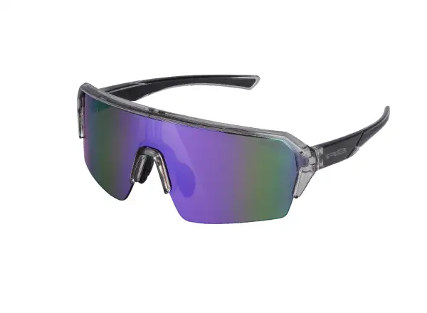 R2 Hype dětské brýle šedá/hnědá/purpurový chrom