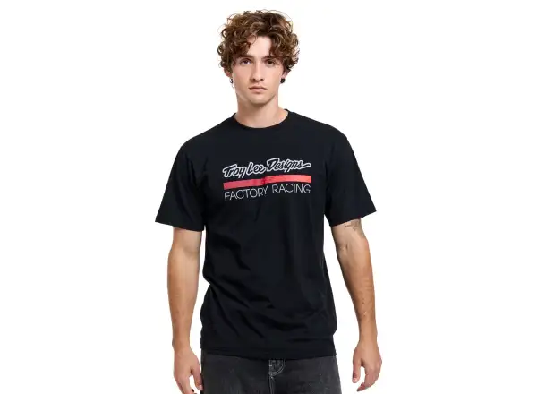 Troy Lee Designs Factory Racing pánské triko krátký rukáv Black/Red