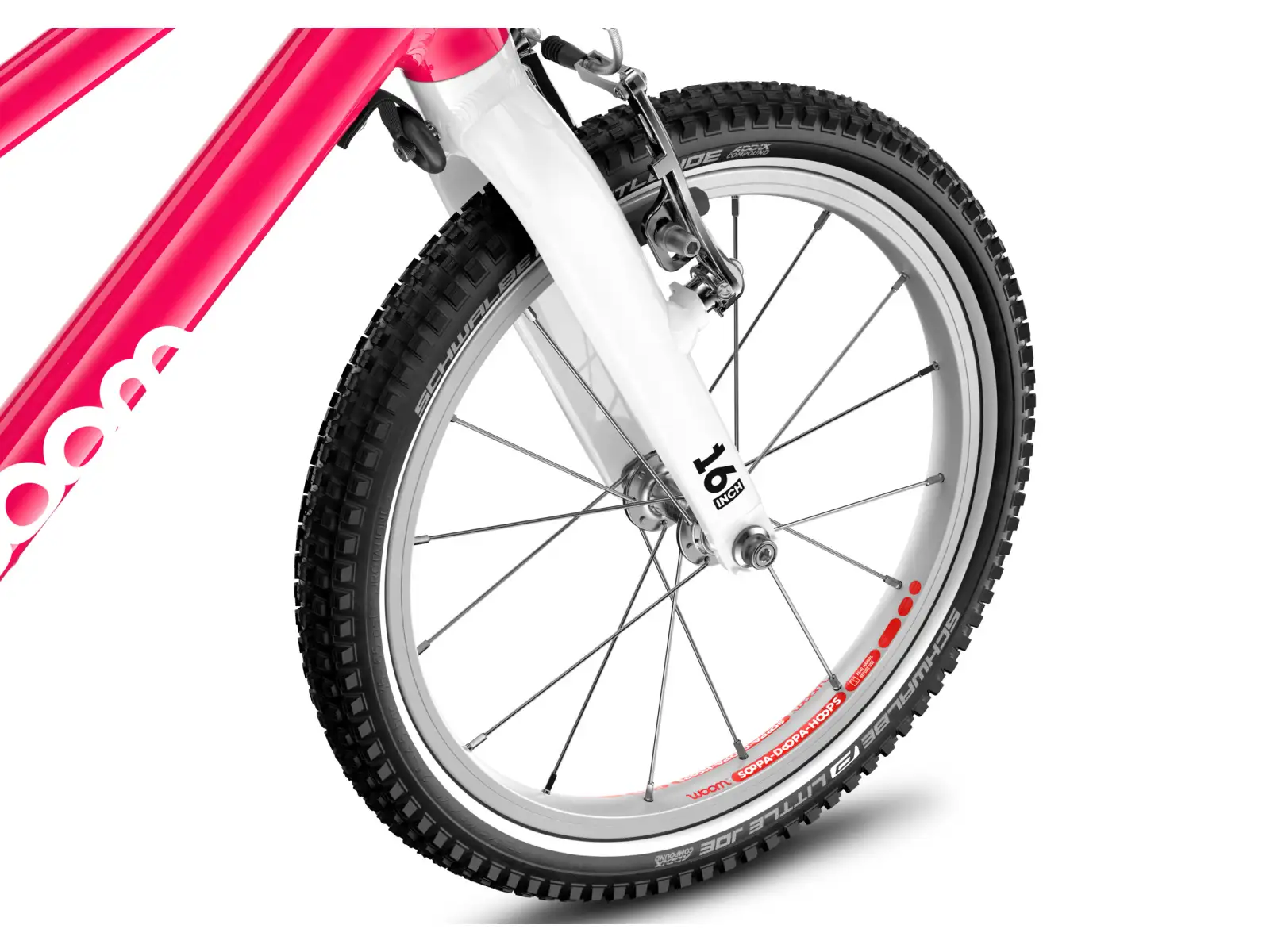 Woom GO 3 Hot Pink 16 dětské kolo