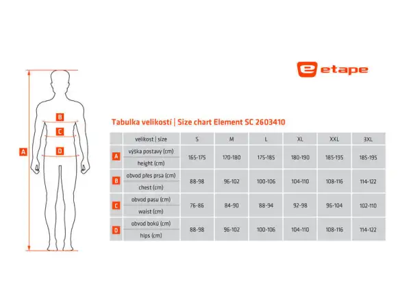 Etape Element SC pánské funkční triko bez rukávů černá