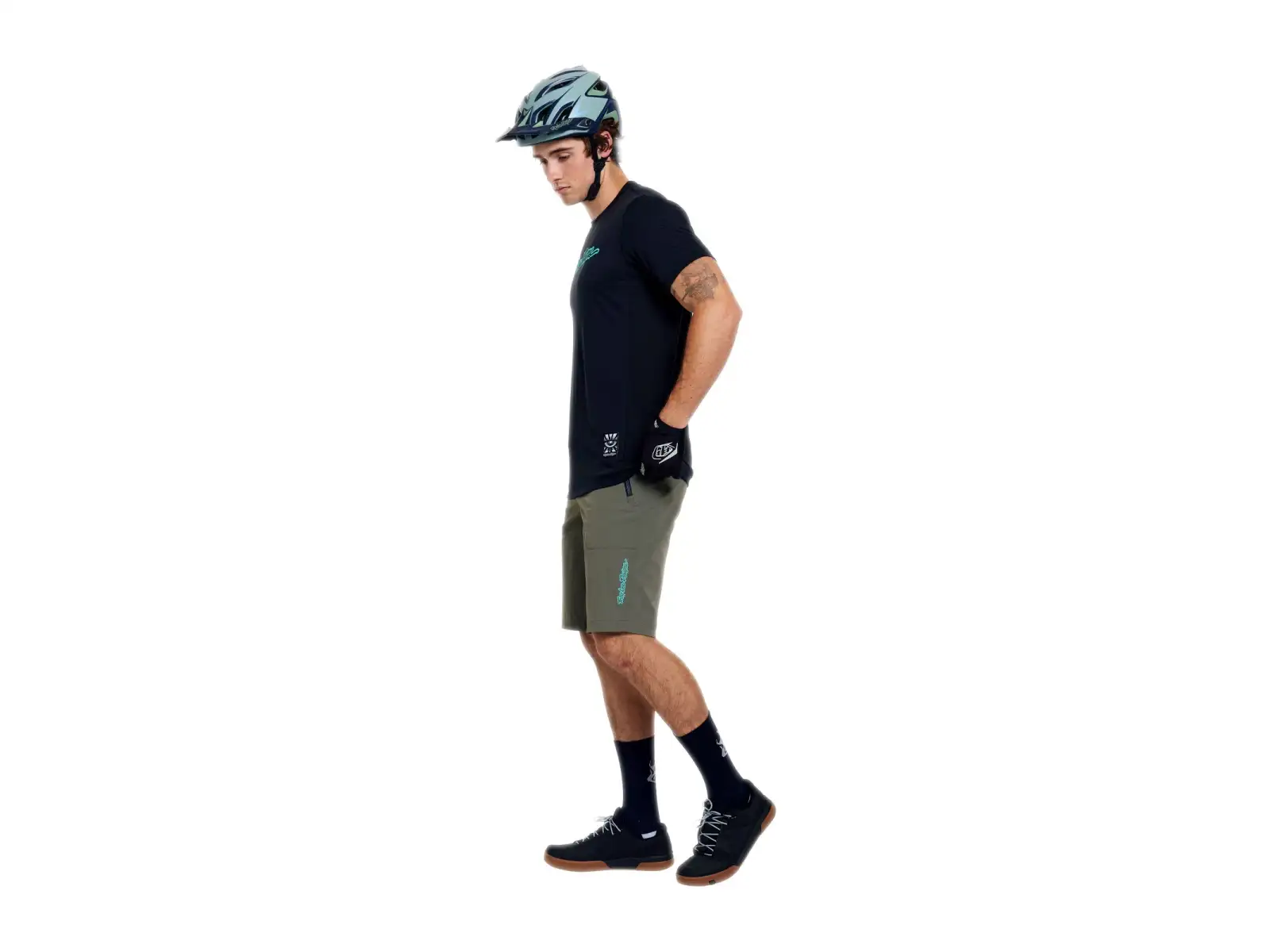 Troy Lee Designs Skyline Ride pánský dres Signature Black/Real Teal