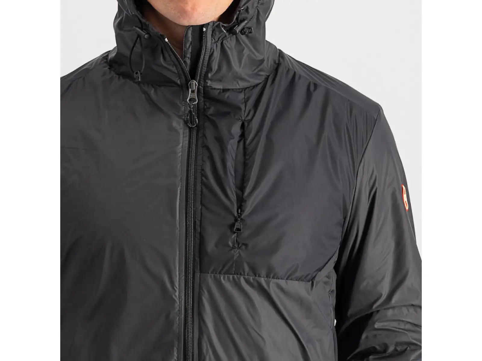 Castelli Riscalda Puffy pánská bunda dark gray/eletric lime