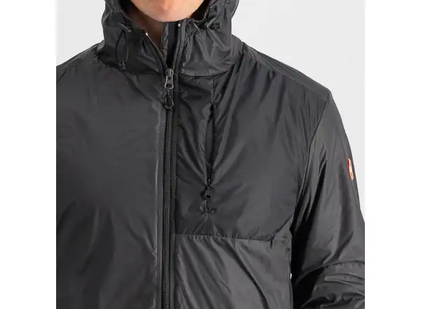 Castelli Riscalda Puffy pánská bunda dark gray/eletric lime