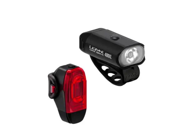 Lezyne Mini Drive 400XL + KTV Drive+ sada světel Black/Black