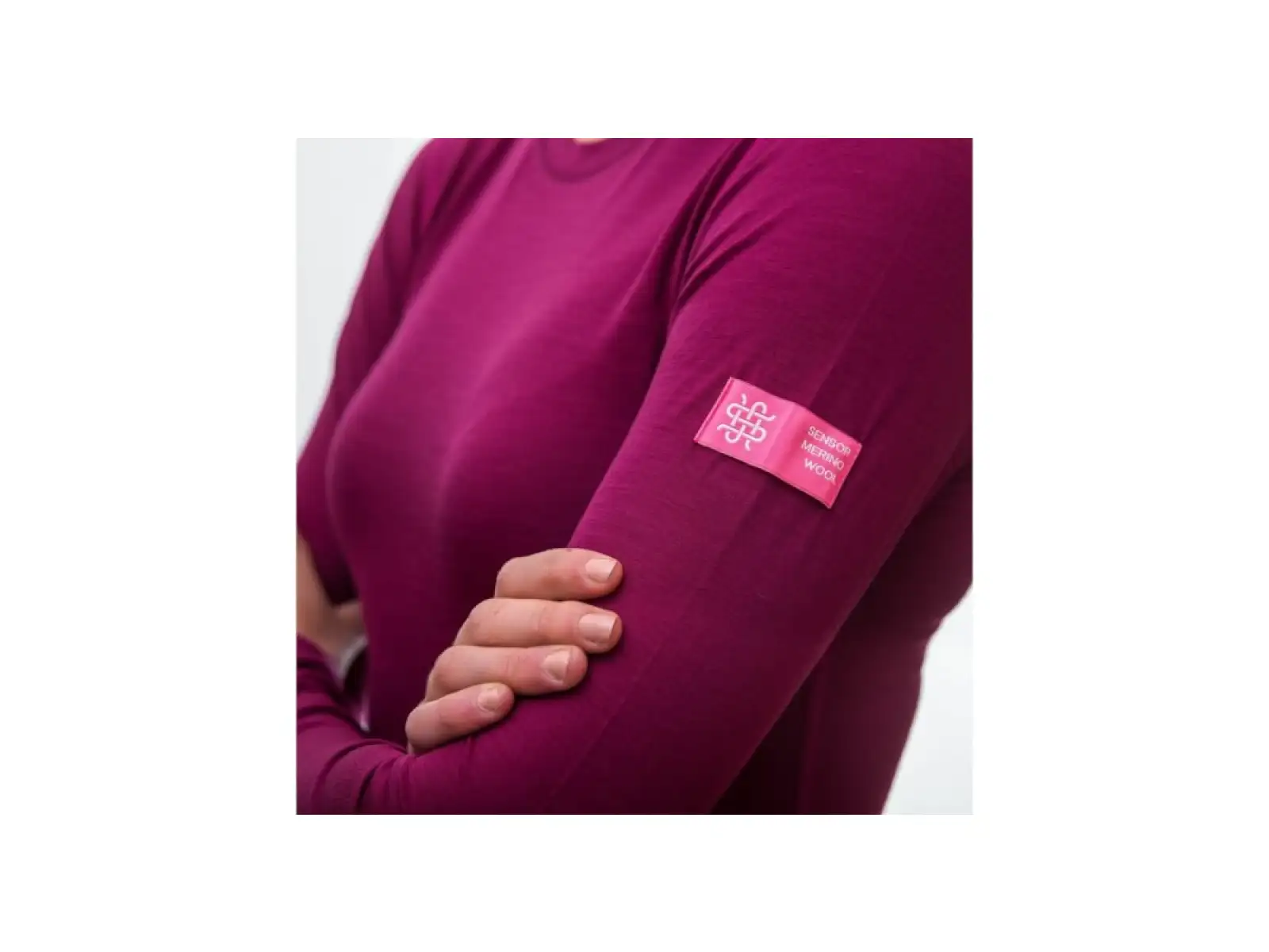 Sensor Merino Active dámské triko dlouhý rukáv lilla