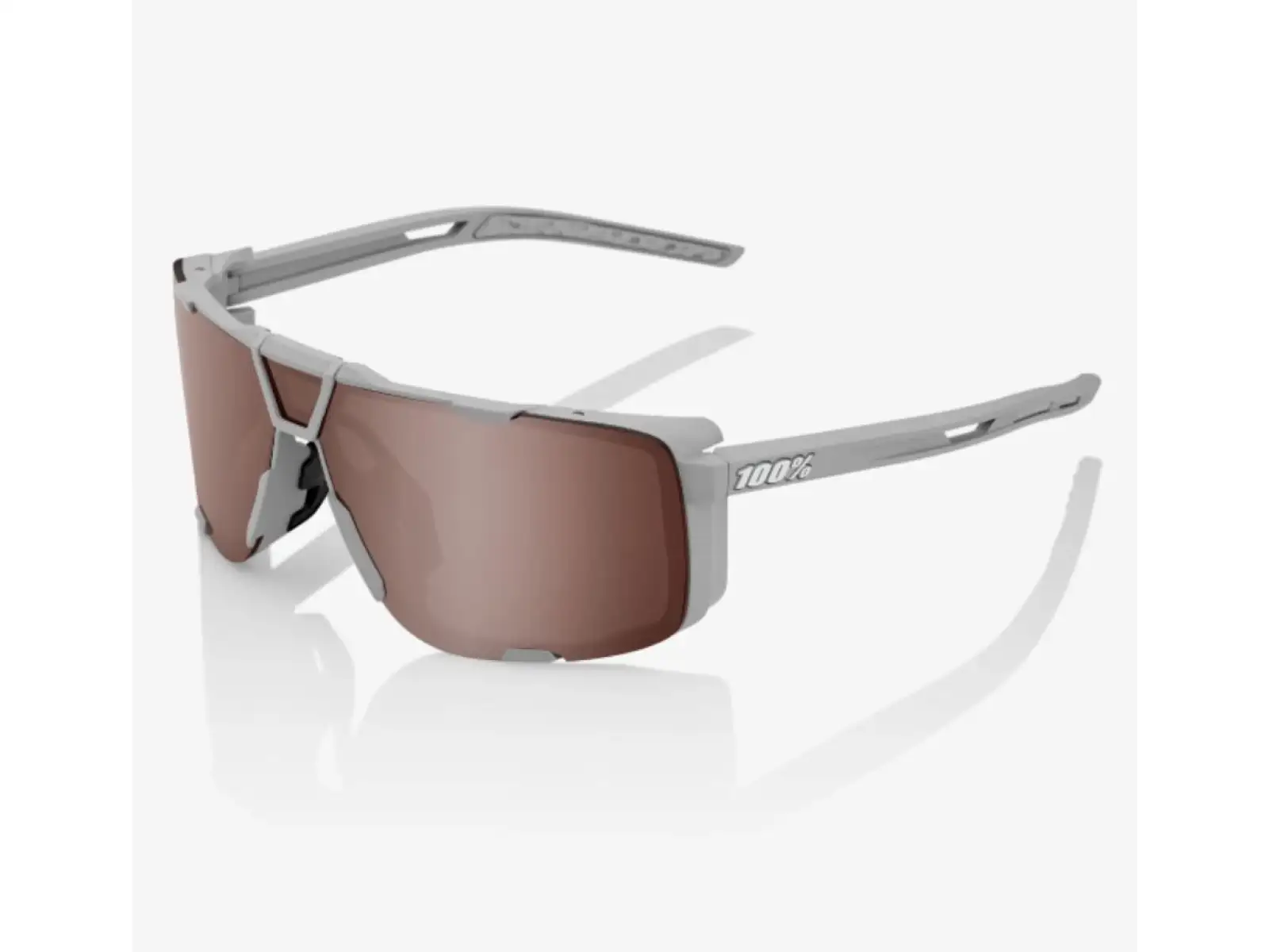 100% Eastcraft brýle Soft Tact Cool Grey/HiPER Crimson Silver Mirror Lens