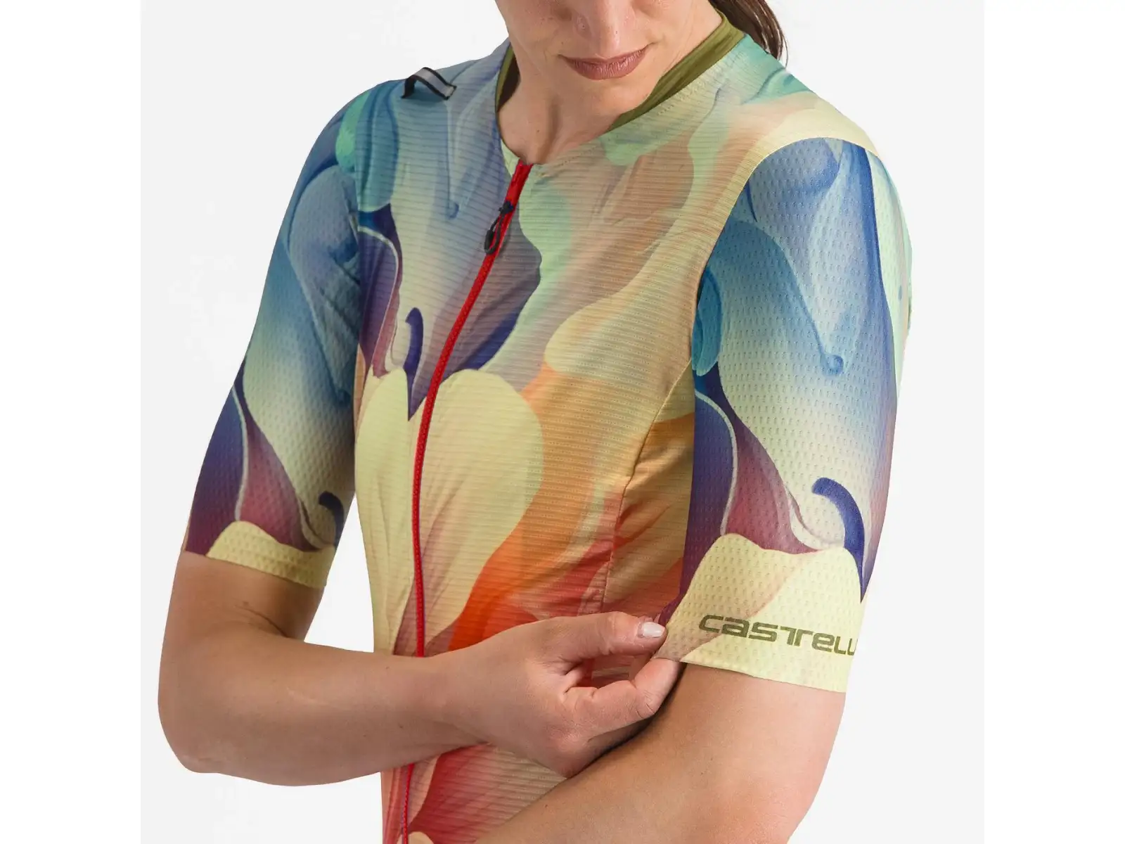 Castelli Unlimited Pro dámský dres krátký rukáv Multicolor Green