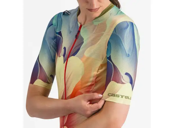 Castelli Unlimited Pro dámský dres krátký rukáv Multicolor Green
