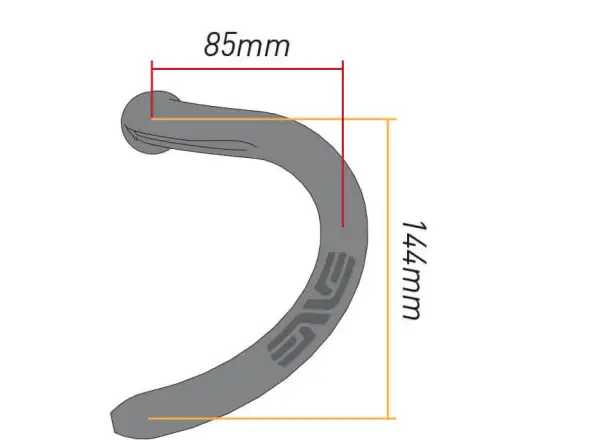 Enve Road Compact Drop silniční řídítka černá