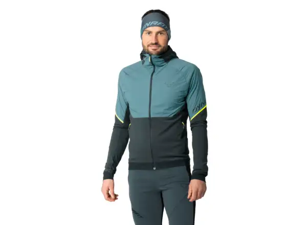 Dynafit Alpine Hybrid pánská běžecká bunda Smoke Blue