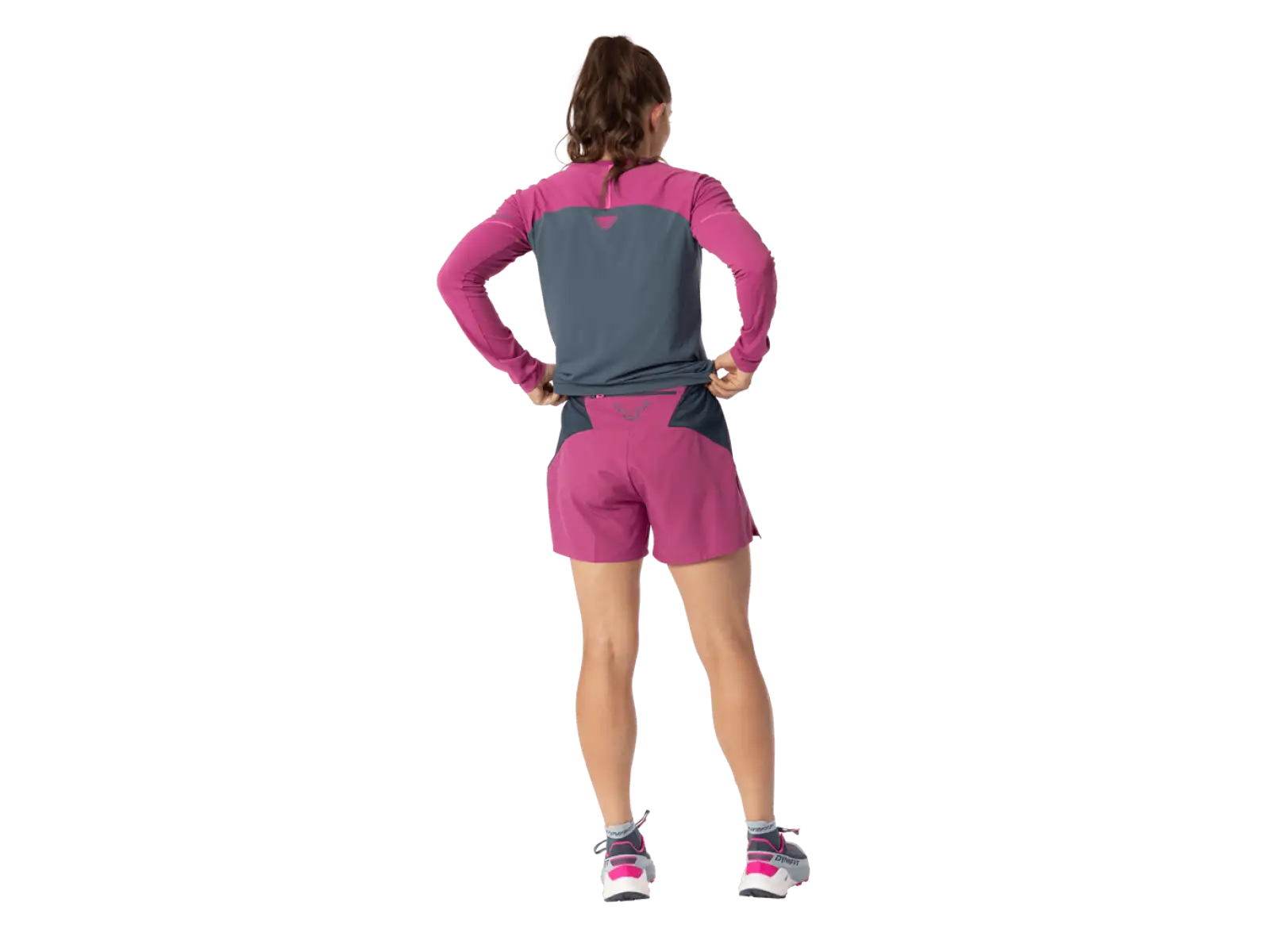 Dynafit Alpine Pro 2v1 dámské běžecké kraťasy Magenta