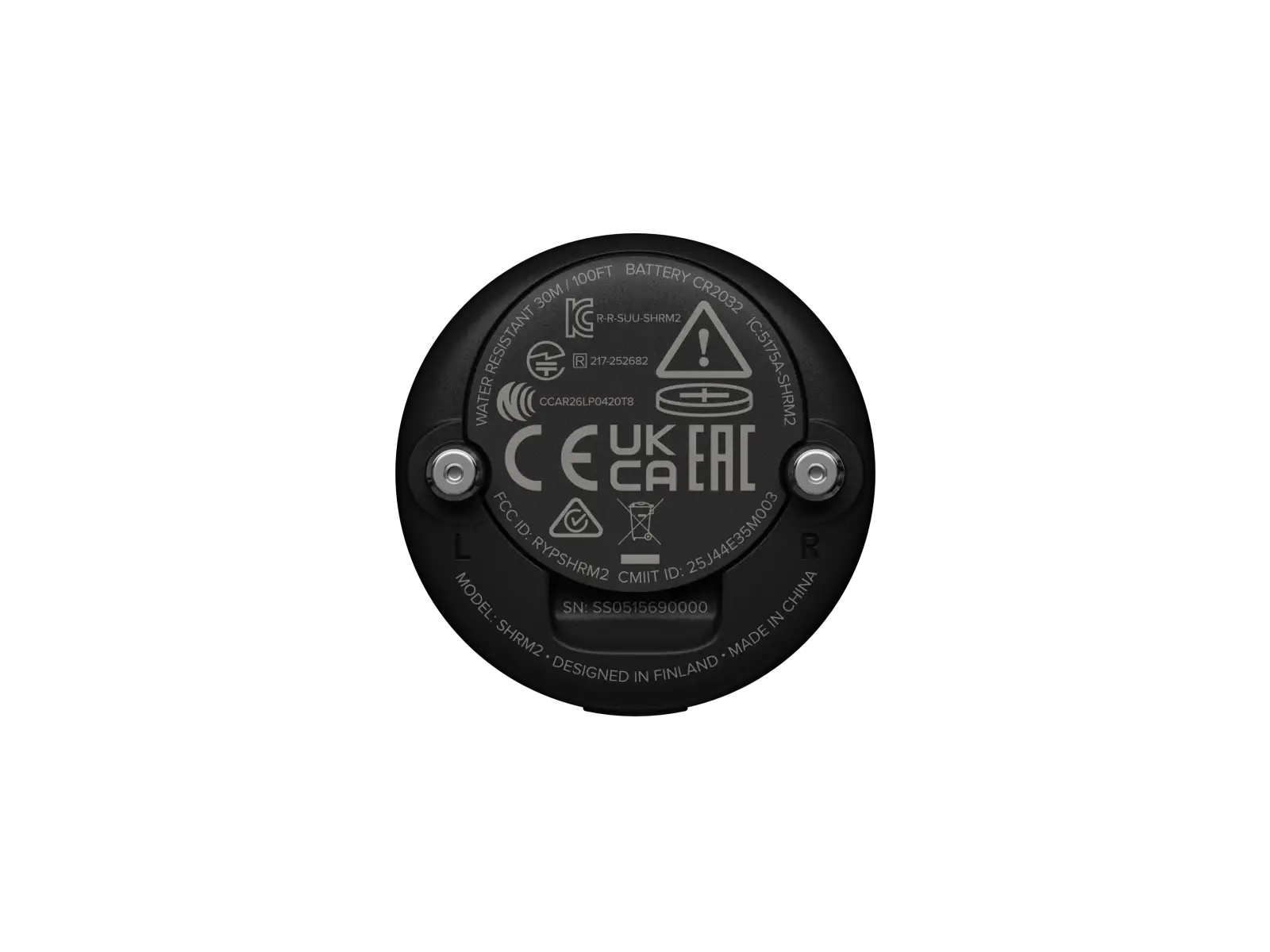 Suunto SHRM2 hrudní pás Black