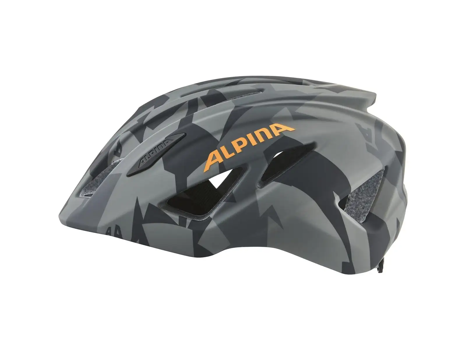 Alpina Pico Flash dětská přilba Black/Camo Orange Gloss