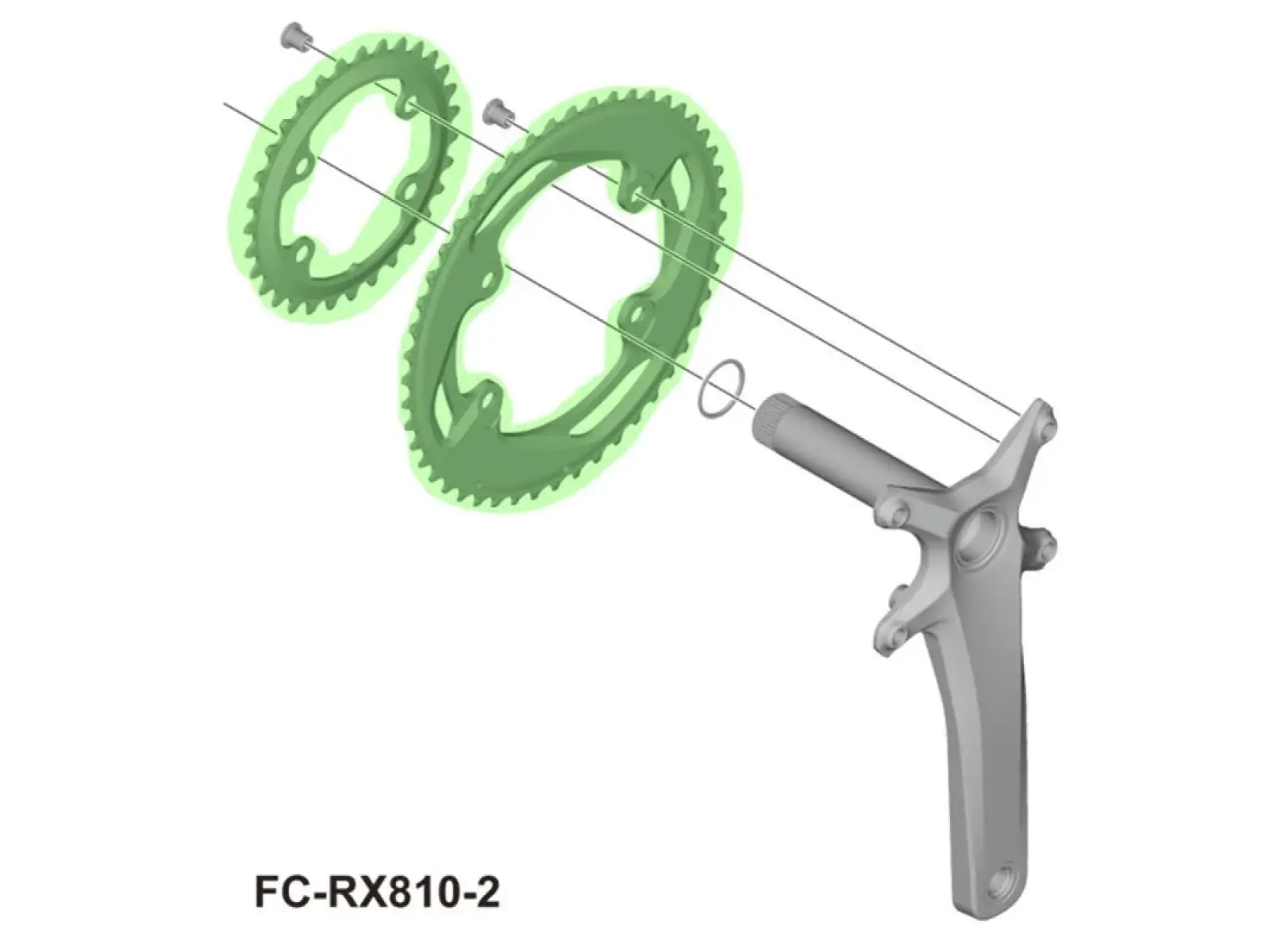 Shimano GRX FC-RX810-2 převodník 31 zubů