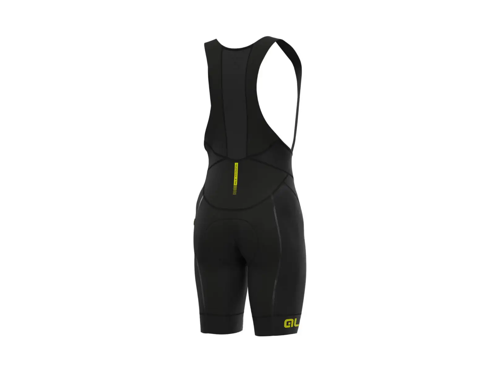 Alé R-EV1 Agonista Plus pánské kraťasy s vložkou a laclem black/fluo yellow