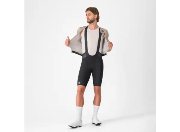 Castelli Endurance 4 pánské kraťasy s vložkou a laclem Black