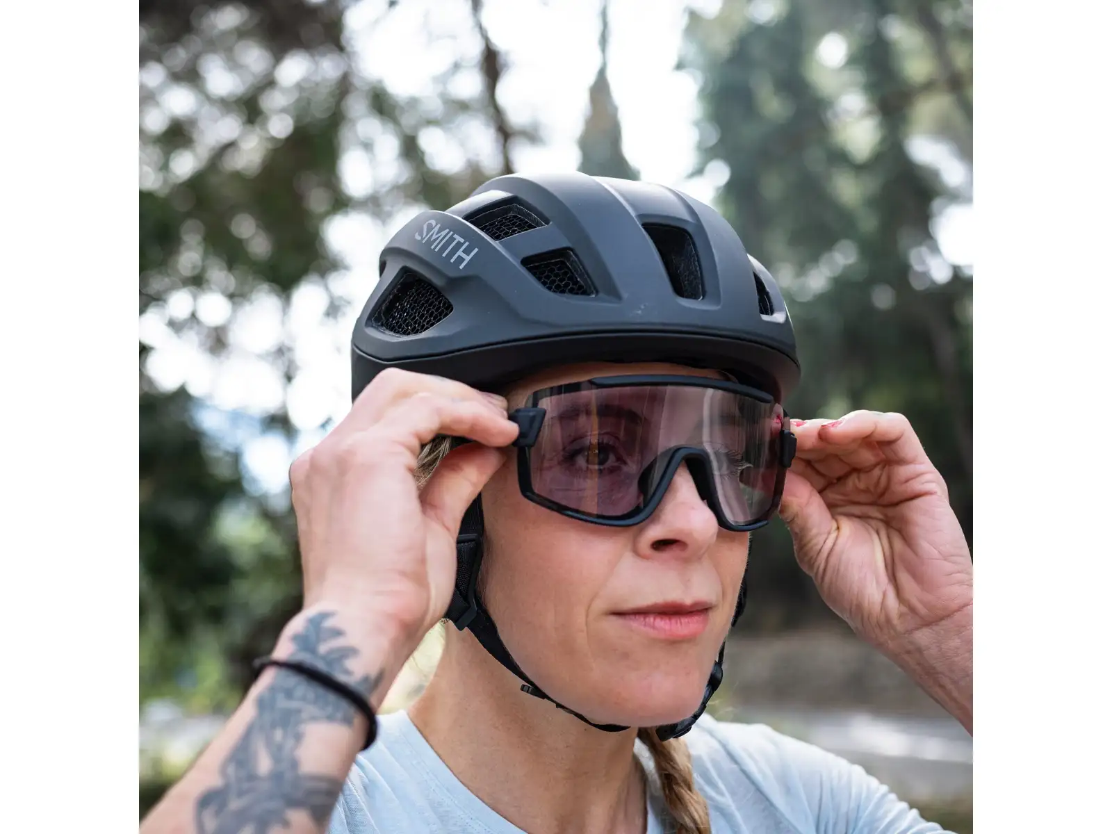 Smith Wildcat cyklistické brýle Matte Black/ChromaPop Photochromic Clear To Gray