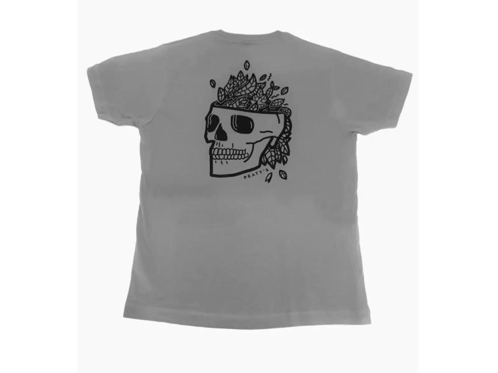 Peatys Skull pánské triko krátký rukáv Grey