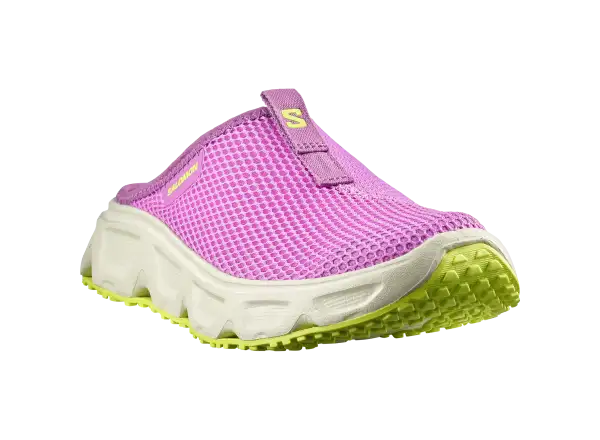 Salomon Reelax Slide 6.0 dámské pantofle Iris Orchid/Asparsgud Green/Acid Lime