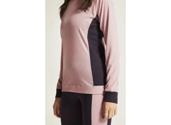 Craft Core Dry Baselayer dámský set triko dlouhý rukáv+kalhoty růžová