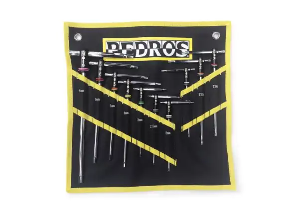 Pedros Master T-handle Set II sada imbusových a Torx klíčů 10 ks včetně tašky